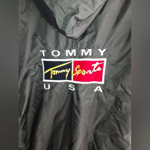 VINTAGE 90’S zstar TOMMY USA SPORTS ZIP-UP JACKET with hood - Picture 4 of 8